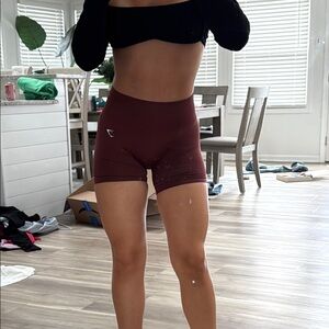 Gymshark Women's Bike Shorts - Burgundy